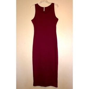 Maroon bodycon dress